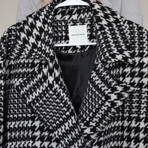 Avec Les Filles Oversize Houndstooth Jacket - Size M - Picture 5 of 5